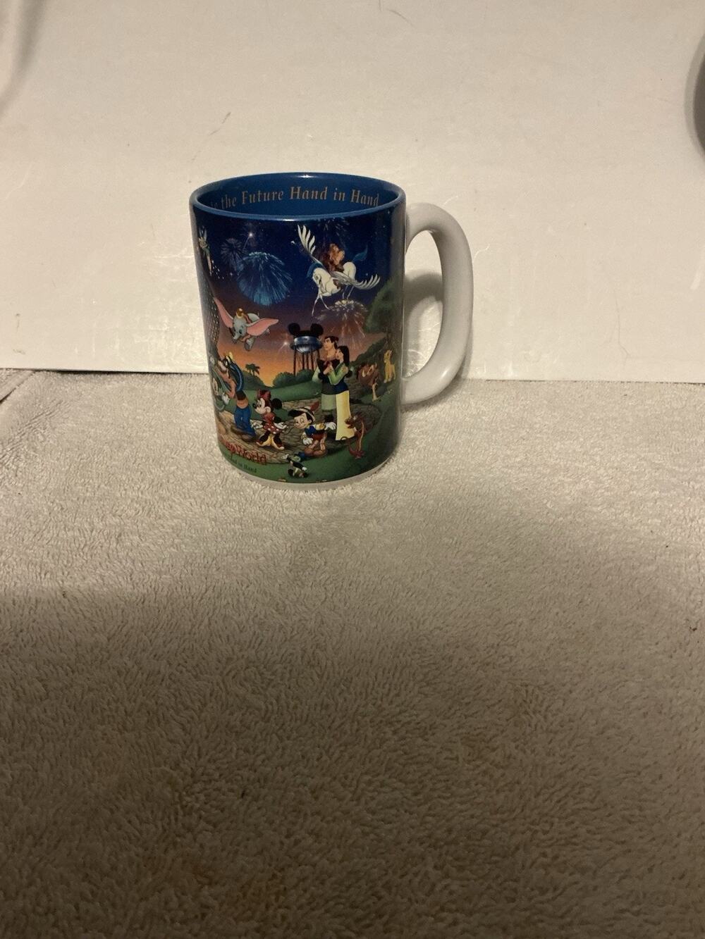 Walt Disney World 2000 Celebrate The Future Hand in Hand Mug Cup